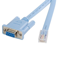 Startech DB9CONCABL6 RJ45 apa - DB-9 anya kábel 1.8m - Kék kábel és adapter
