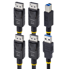 Startech DDU1226-KVM-CABLE Dual-DisplayPort and USB 5Gbps KVM Cable kábel és adapter