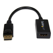 Startech DisplayPort apa - HDMI anya adapter - Fekete kábel és adapter