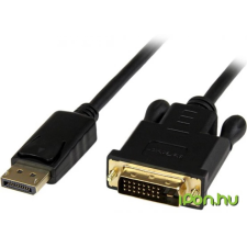 Startech DisplayPort DVI-D Átalakító Fekete 90cm DP2DVIMM3BS kábel és adapter