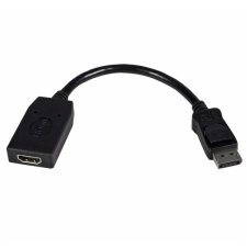 Startech DisplayPort - HDMI (Apa-Anya) Adapterkábel 0.12m Fekete kábel és adapter