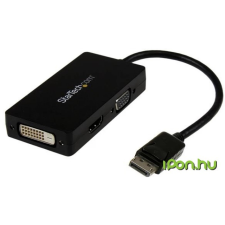 Startech DisplayPort HDMI + DVI-D Átalakító Fekete 28cm DP2VGDVHD kábel és adapter