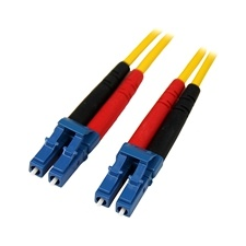 Startech Fiber Optic LC Összeköto Sárga 1m SMFIBLCLC1 kábel és adapter