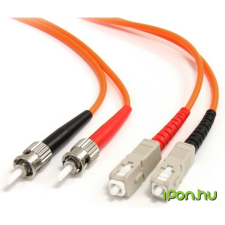 Startech Fiber Optic ST Fiber Optic SC Átalakító Narancssárga 3m FIBSTSC3 kábel és adapter
