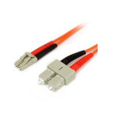 Startech FIBLCSC2 optikai patch kábel LC-SC Duplex MM 2m - Narancssárga kábel és adapter