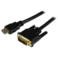 Startech HDDVIMM150CM HDMI - DVI-D (Apa-Apa) Adapterkábel 1.5m Fekete kábel és adapter