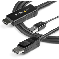 Startech HDMI DisplayPort Átalakító Fekete 3m HD2DPMM3M kábel és adapter