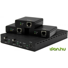 Startech HDMI + UTP Hosszabbító Fekete 10cm ST124HDBT kábel és adapter