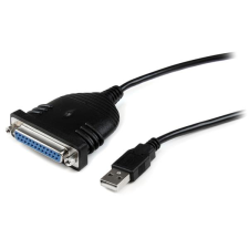 Startech ICUSB1284D25 USB 2.0 A apa - DB25 anya kábel 1.9m - Fekete kábel és adapter