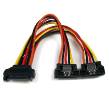 Startech - Kapcsos SATA Y elosztó kábel és adapter