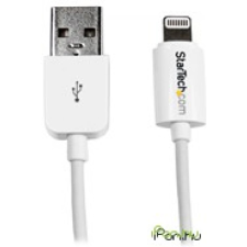 Startech Lightning USB Töltő/adatkábel Fehér 1m USBLT1MW kábel és adapter