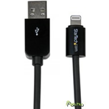 Startech Lightning USB Töltő/adatkábel Fekete 1m USBLT1MB kábel és adapter