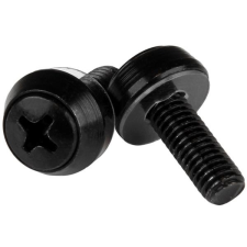 Startech M6 x 12mm - Mounting Screws - 100 Pack fekete szerver