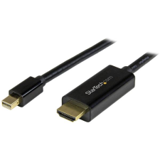 Startech MDP2HDMM1MB Mini DisplayPort - HDMI (apa - apa) kábel 0.9m - Fekete kábel és adapter