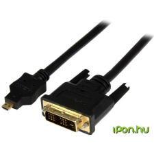 Startech Micro HDMI DVI-D Átalakító Fekete 2m HDDDVIMM2M kábel és adapter