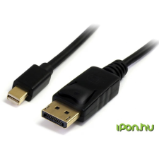 Startech Mini DisplayPort Átalakító Fekete 1.8m MDP2DPMM6 kábel és adapter