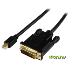 Startech Mini DisplayPort DVI-D Átalakító Fekete 1.8m MDP2DVIMM6BS kábel és adapter