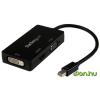 Startech Mini DisplayPort HDMI + DVI-D Átalakító Fekete 10cm MDP2VGDVHD