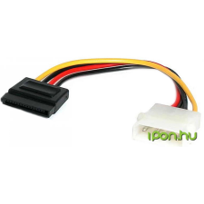 Startech Molex SATA + Táp Tápkábel Fekete 15cm SATAPOWADAP kábel és adapter