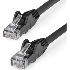 Startech N6LPATCH10MBK hálózati kábel Fekete 10 M Cat6 U/UTP (UTP) kábel és adapter