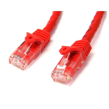 Startech - N6PATC1MRD UTP CAT6 patch kábel 1m Piros kábel és adapter