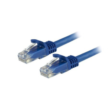 Startech N6PATC3MBL UTP CAT6 Patch kábel 3m Kék kábel és adapter
