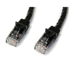 Startech N6PATC50CMBK hálózati kábel Fekete 0,5 M Cat6 U/UTP (UTP) kábel és adapter