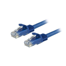 Startech N6PATC50CMBL UTP CAT6 Patch kábel 0.5m Kék kábel és adapter