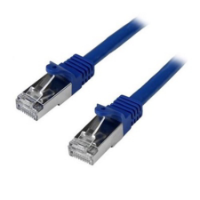 Startech N6SPAT1MBL S/FTP CAT6 Patch kábel 1m Kék kábel és adapter