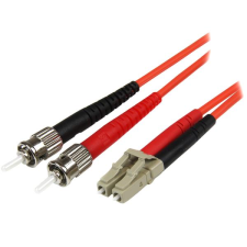 Startech - optikai patch kábel LC/ST 1m OM2 - 50FIBLCST1 kábel és adapter