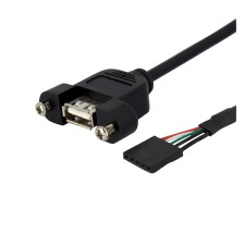 Startech - Panel Mount USB Cable - USB A to Motherboard Header Cable F/F - 90CM kábel és adapter
