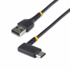 Startech R2ACR-15C-USB-CABLE USB-A apa - USB-C 2.0 apa Adat és töltő kábel - Fekete (0.15m)