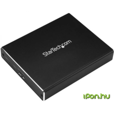 Startech SM22BU31C3R - Dual-Slot Drive Enclosure for M.2 NGFF SATA SSDs - USB 3.1 (10Gbps) - RAID asztali számítógép kellék