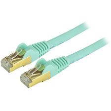 Startech - STP Cat6A snagless patch kábel 0,5m - 6ASPAT50CMAQ kábel és adapter