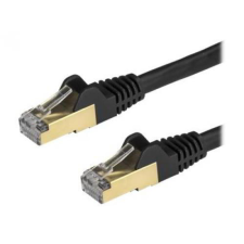 Startech - STP Cat6A snagless patch kábel 3m - 6ASPAT3MBK kábel és adapter