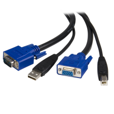 Startech SVUSB2N1_6 2in1 KVM kábel - 1.8m kábel és adapter