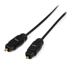 Startech THINTOS15 Toslink - Toslink Digitális optikai kábel 4.6m - Fekete kábel és adapter
