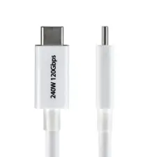 Startech Thunderbolt 5 Összekötő Fehér 50cm TBLT5MM50CM240WWH kábel és adapter