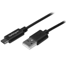 Startech USB2AC2M USB 2.0 -C - USB 2.0 A tölrtőkábel 2m -fekete kábel és adapter