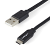 Startech USB2AC2M USB-A apa - USB-C apa 2.0 Adat és töltő kábel - Fekete (2m) (10db/csomag)