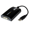 Startech USB2DVIPRO2 USB 2.0 A apa - DVI anya adapter - Fekete