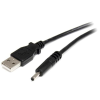 Startech USB2TYPEH USB - 3.4mm H Barrel Power töltőkábel 0.9m - Fekete