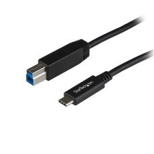 Startech USB31CB1M USB-C - USB-B (apa - apa) kábel 1m - Fekete kábel és adapter