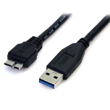 Startech USB3AUB50CMB USB 3.0 A - Micro B adatkábel 0.5m - Fekete kábel és adapter