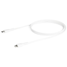 Startech USB 2.0 Type C Lightning Töltő/adatkábel Fehér 1m RUSBCLTMM1MW kábel és adapter