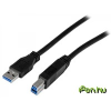 Startech USB 3.0 Átalakító Fekete 1m USB3CAB1M