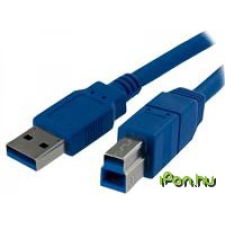 Startech USB 3.0 Átalakító Kék 1m USB3SAB1M kábel és adapter