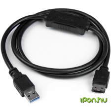 Startech USB 3.0 eSATA Átalakító Fekete 90cm USB3S2ESATA kábel és adapter