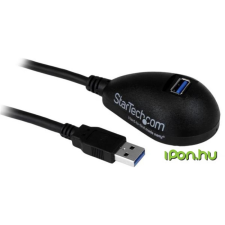 Startech USB 3.0 Hosszabbító Fekete 1.5m USB3SEXT5DKB kábel és adapter