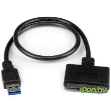 Startech USB 3.0 SATA + Táp Átalakító Fekete 21cm USB3S2SAT3CB kábel és adapter